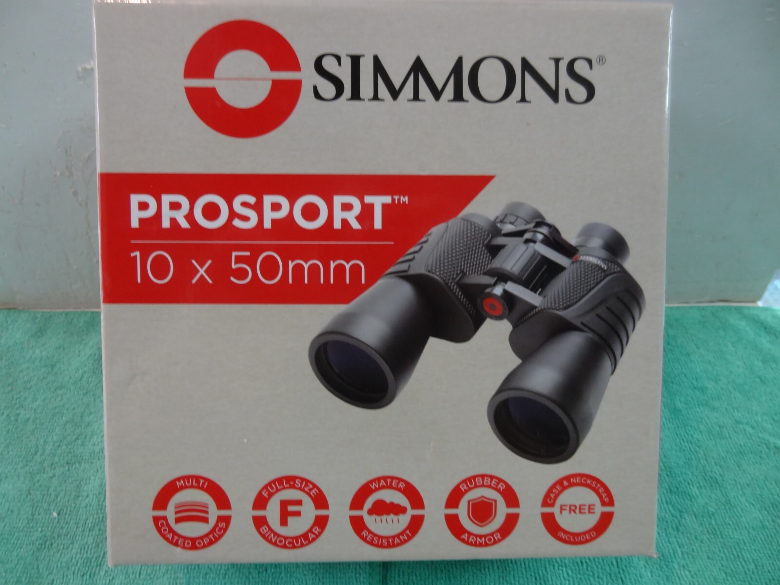ProSport 10x50mm Porro Prism Binoculars (Black)