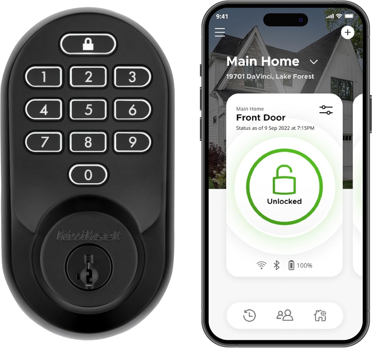 Kwikset Halo Wi-Fi Smart Lock – Keyless Entry, Auto-Unlock, Easy Install, Matte
