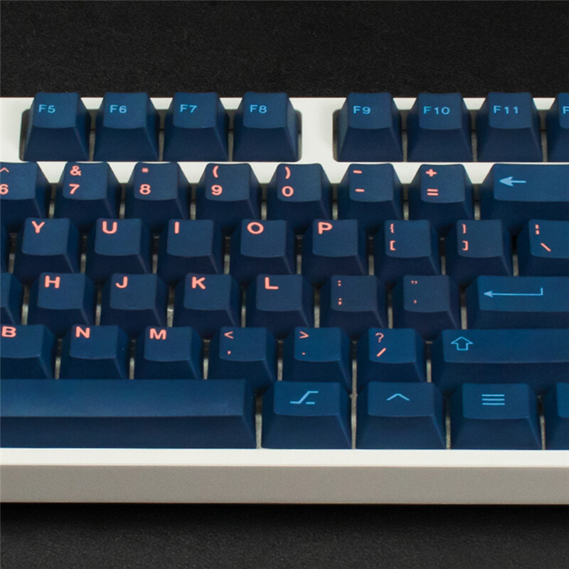 Firefly Theme Dark Blue Keycap 138 Keys Cherry Profile PBT For MX