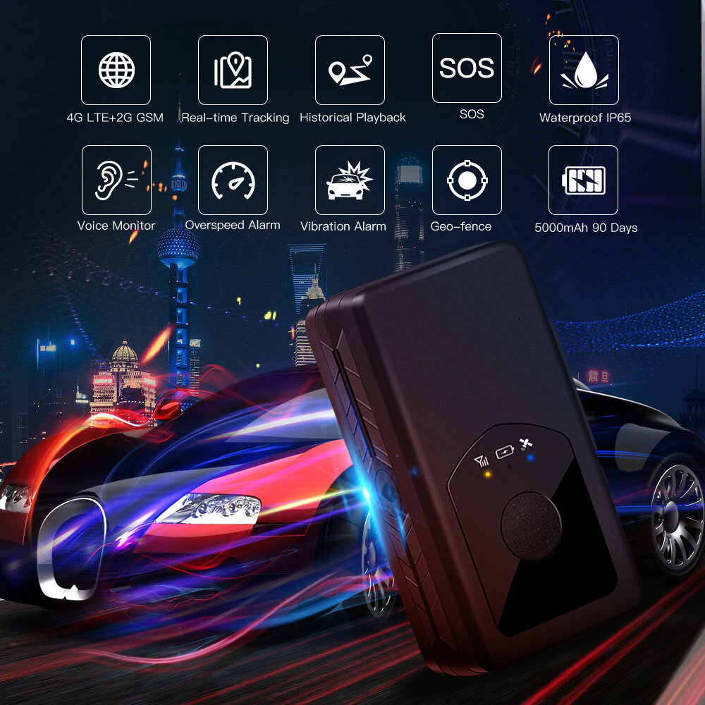 4G GPS Tracker Portable Mini GPS Tracking APP 3000mah Waterproof Voice Monitor