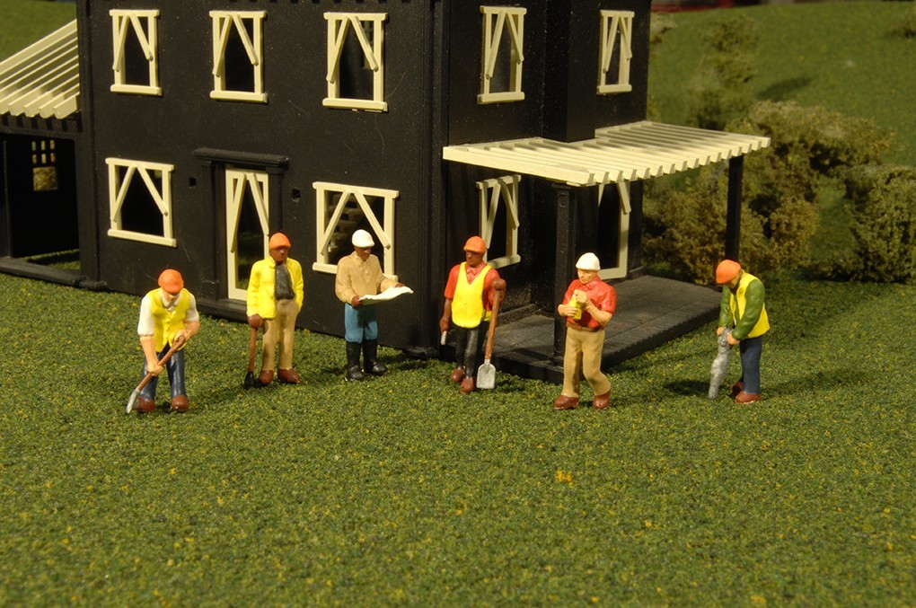 Bachmann O Scale Civil Engineers - 6 Pieces  33166  NIB NEW