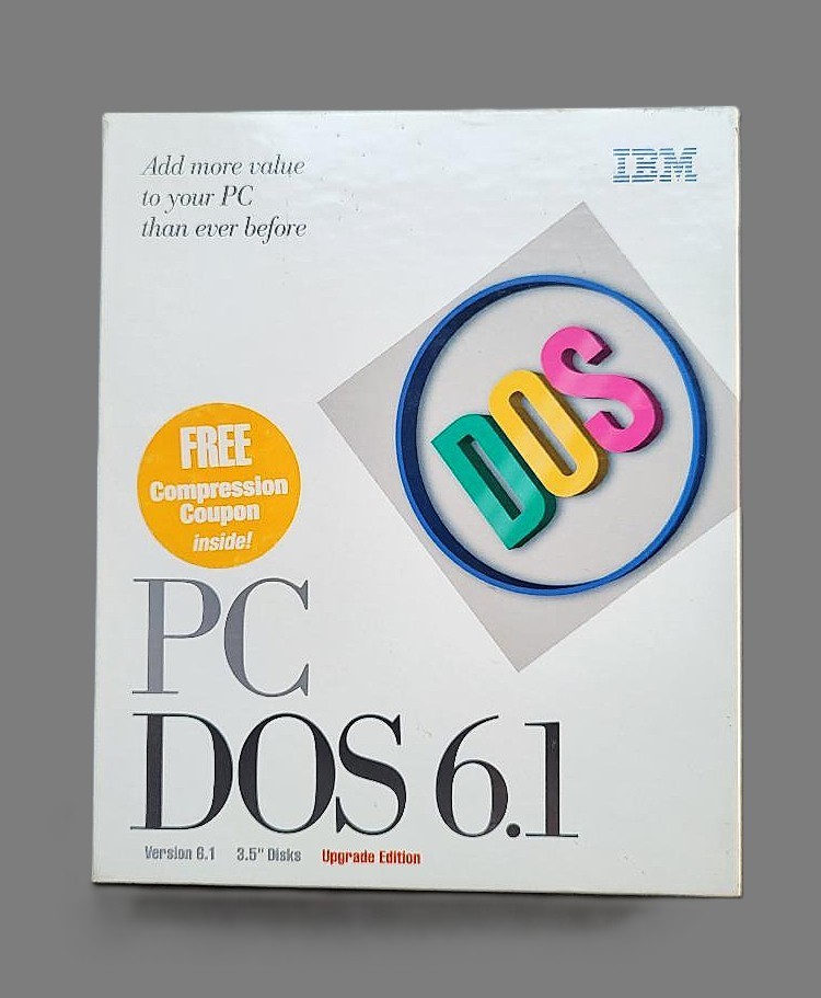 IBM PC DOS Version 6.1 w. 3.5" Diskettes UPGRADE Edition 1993