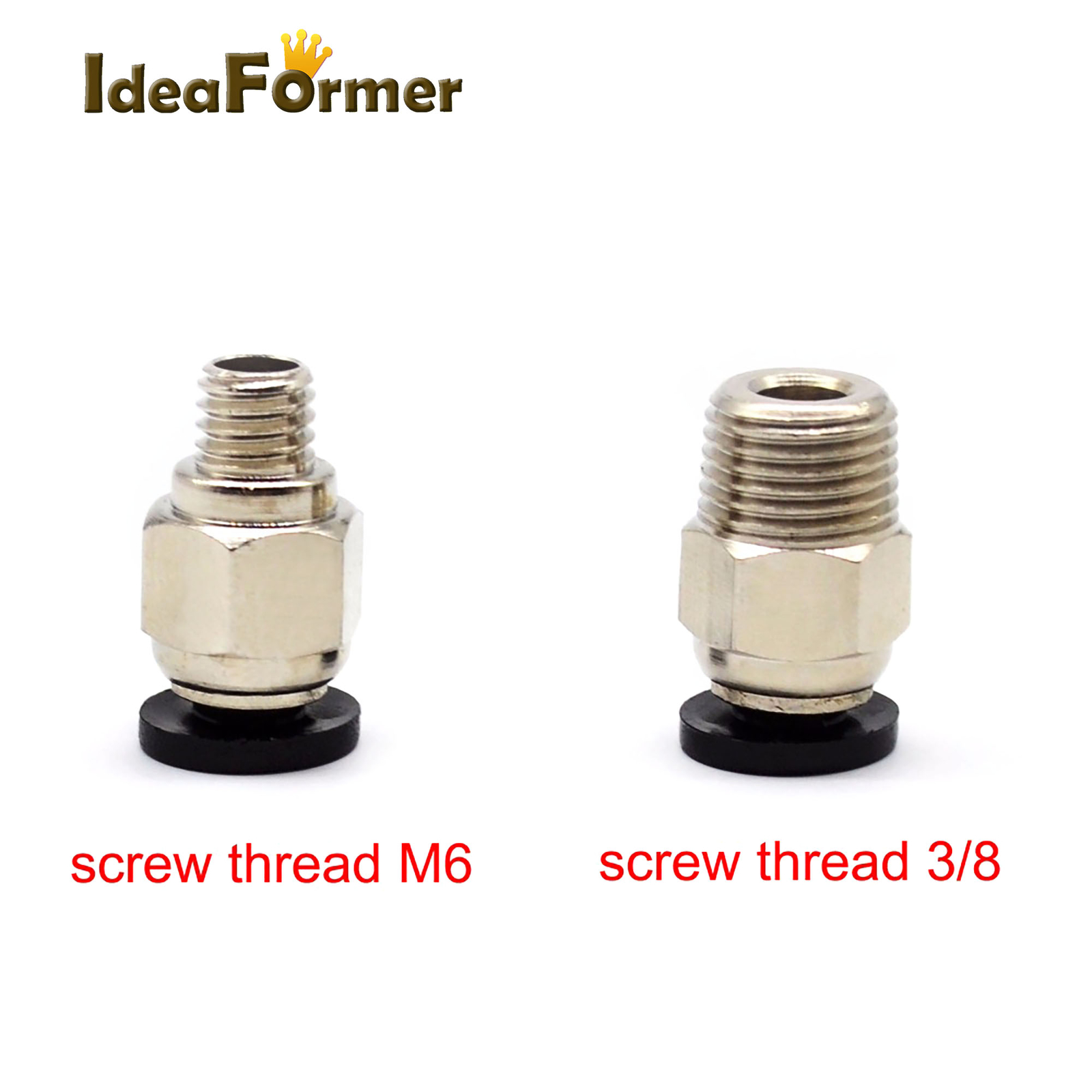5Pcs 3D Printer Pneumatic Connector+bowden Quick Jointer coupler+Pipe PTFE Tube
