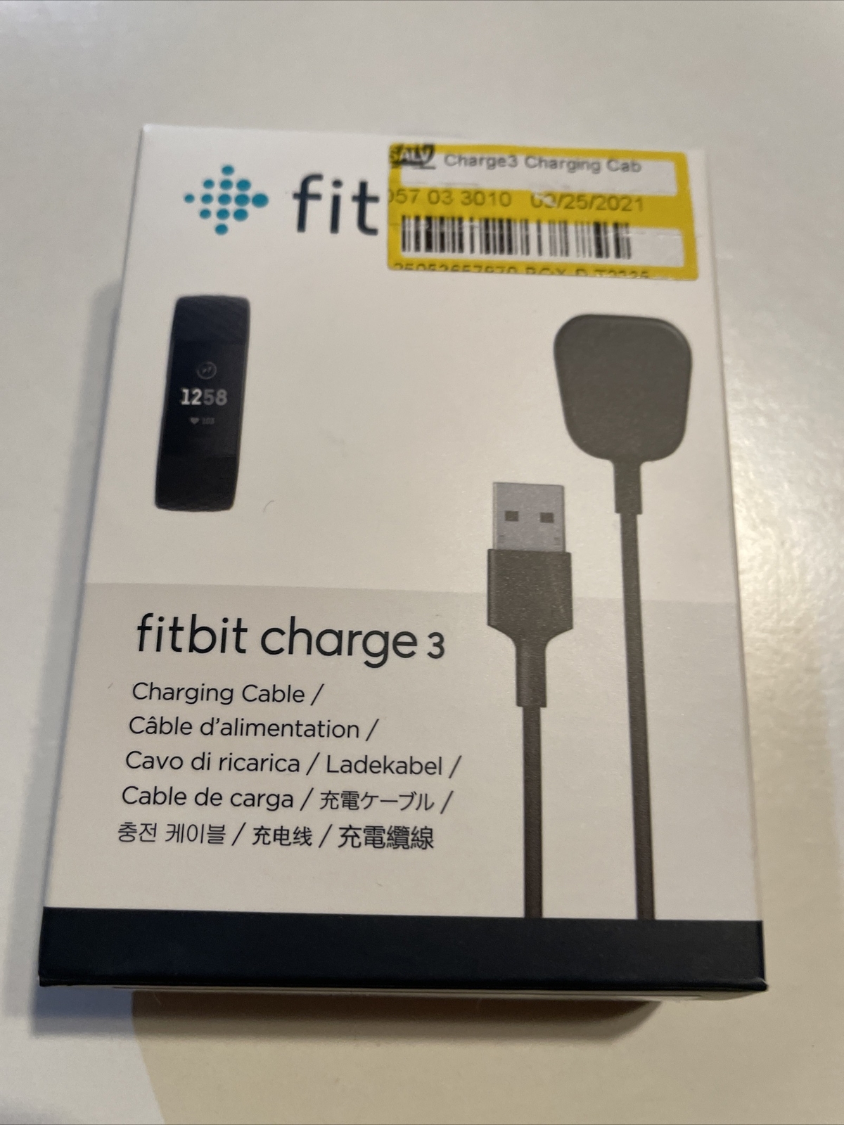 Fitbit Charge 3 Charging Cable - Black