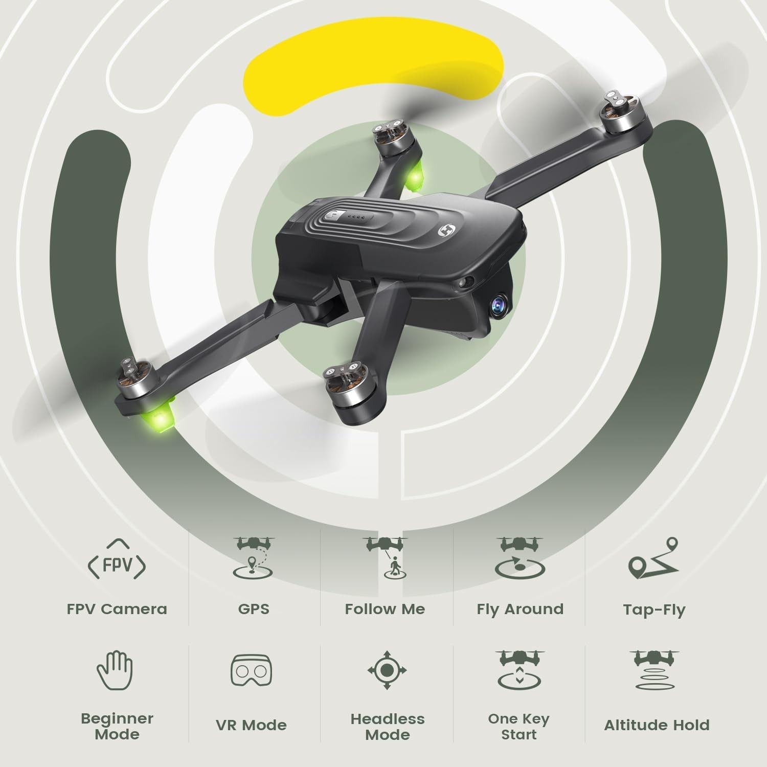 Holy Stone HS175D 4K GPS Drone Brushless Foldable RC Quadcopter Under 249g