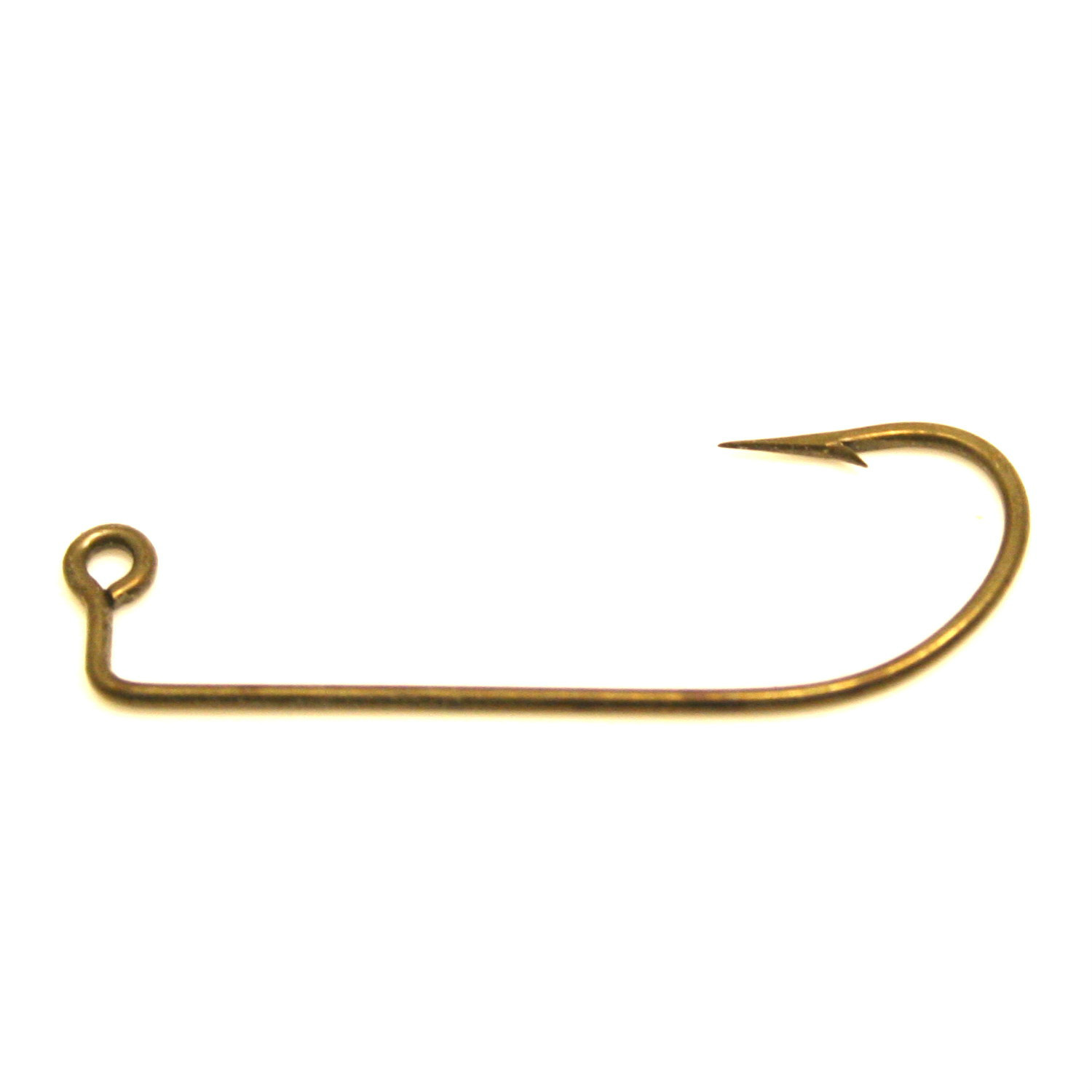 100 - #2 Eagle Claw 630 Bronze O'Shaughnessy Jig Hooks for Jig Molds