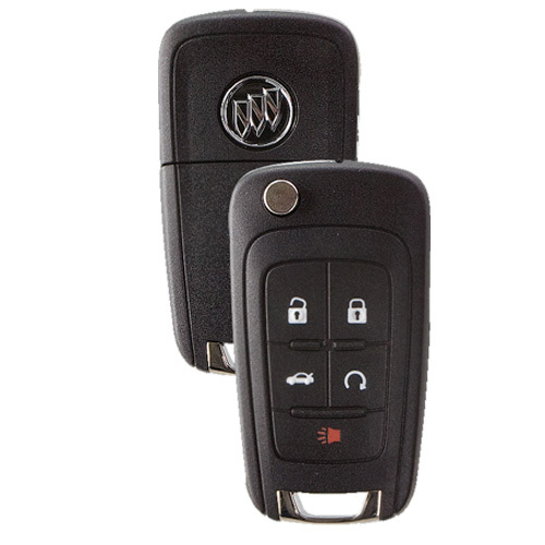 New Flip Key Remote Start Key Fob for Buick with Push-Button Start