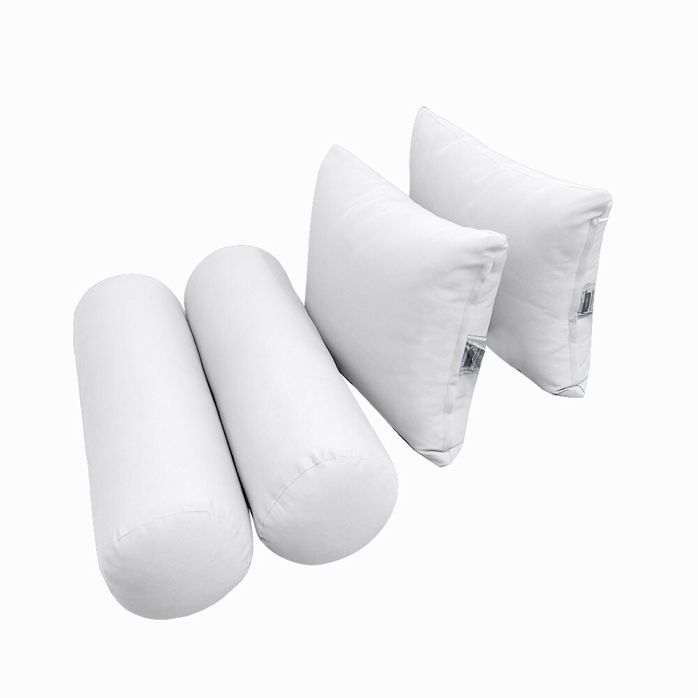 SLIPCOVER ONLY S4 Outdoor Bolster Backrest Pillow Cover Knife Edge Queen AD106