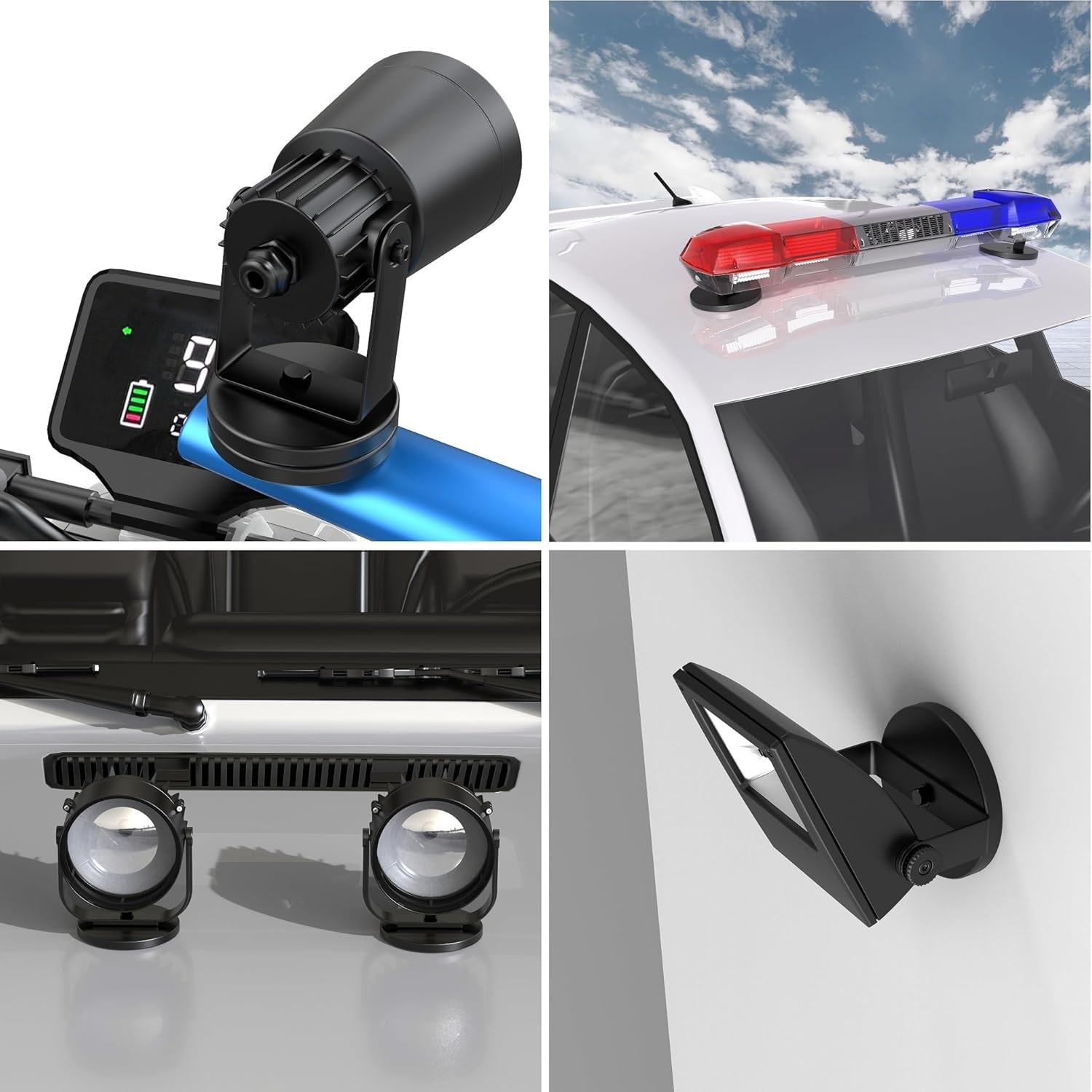 2 High-Pull Rubber Coated Mounting Magnets - Perfect for Light Strips & More