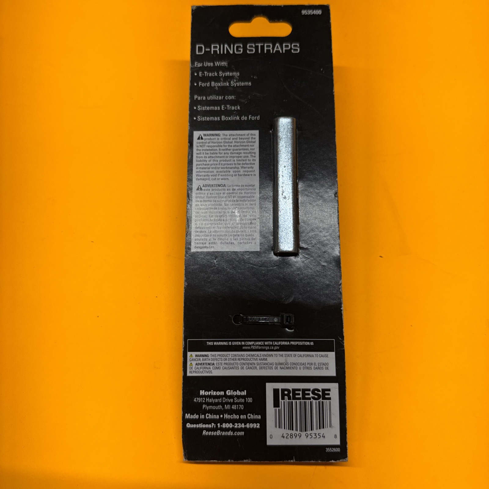 Reese Secure Ford Truck Boxlink System And E-Track System D-Ring Strap 9535400