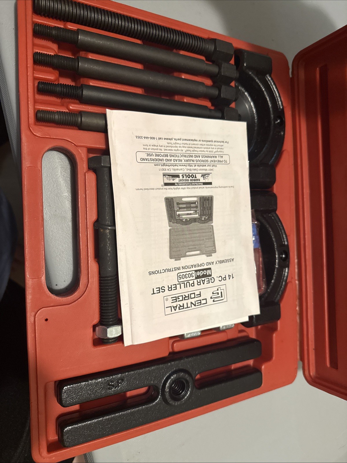 Central forged 14 piece gear puller set 30305