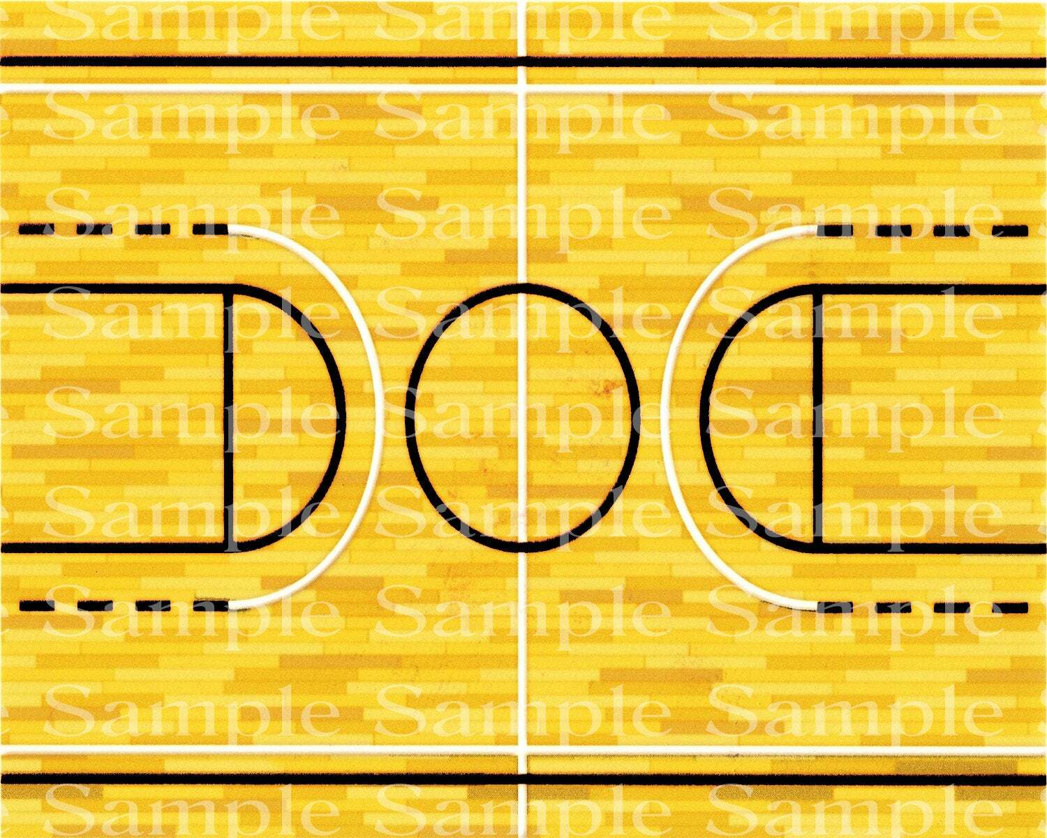 Basketball Court Birthday ~ Edible 2D Fondant Cake Cupcake Topper ~ D24184 *