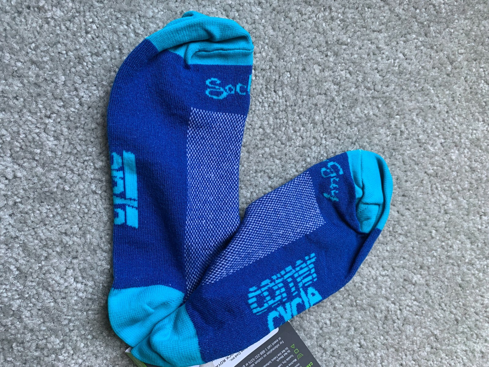 NWT SockGuy Cape Cod Socks - 3 inch, Blue, Large/X-Large