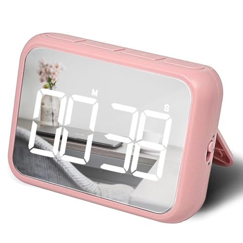 Digital Large Display Visual Timer Stopwatch for Kitchen Teacher School Pink