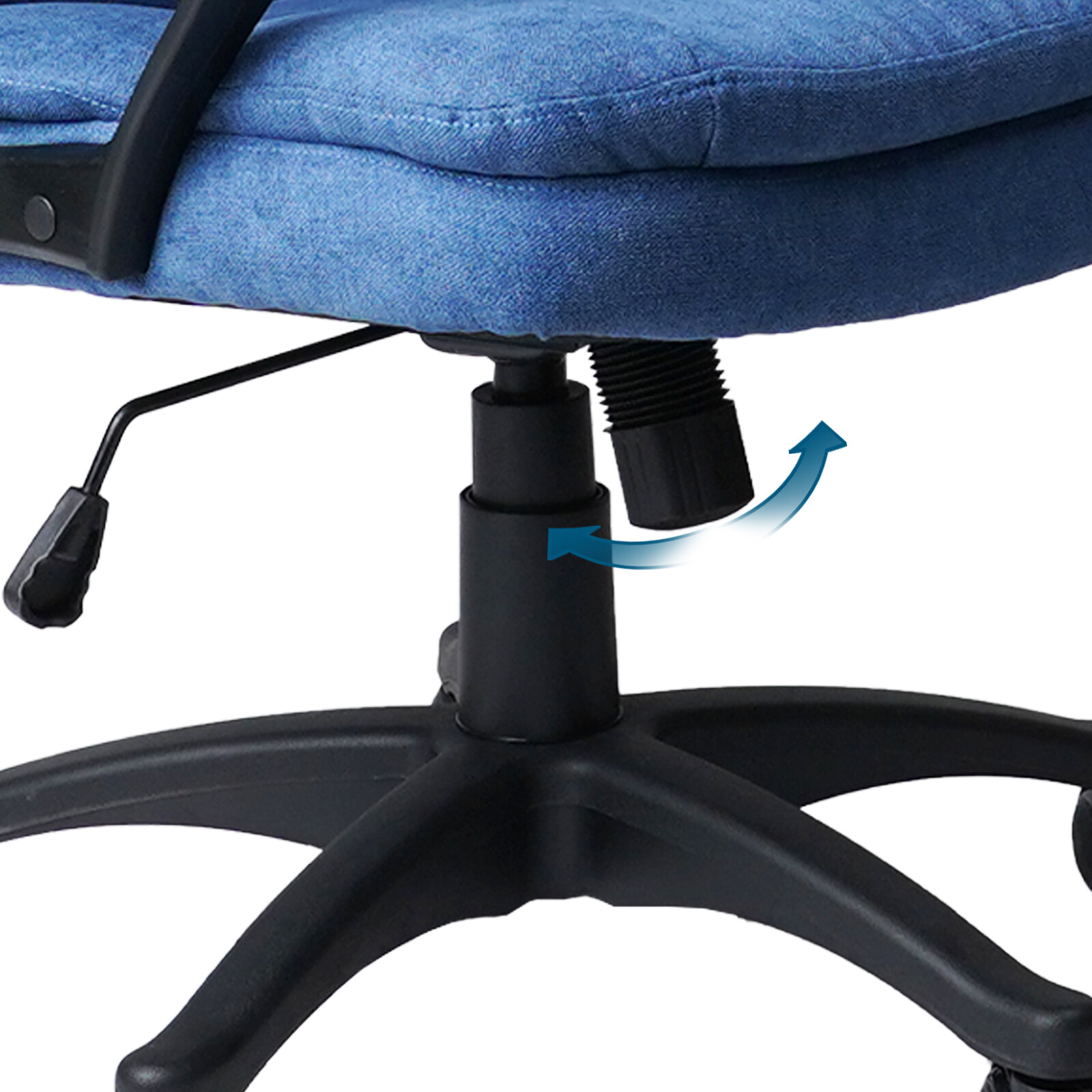 CLATINA Ergonomic Executive Upholstered Swivel Adjustable Height Office Chair