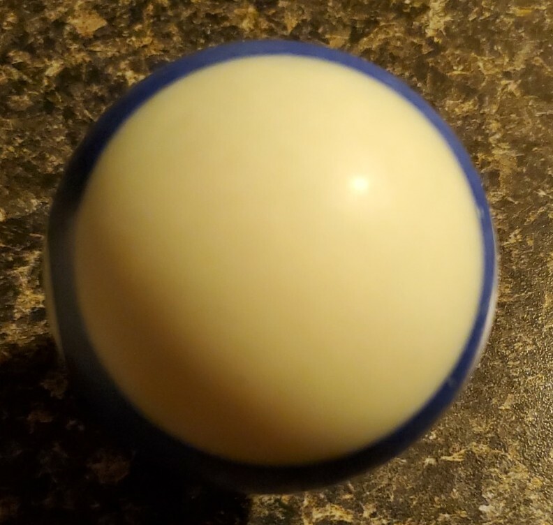 Replacement Vintage Pool Ball 10 Ball Striped Blue