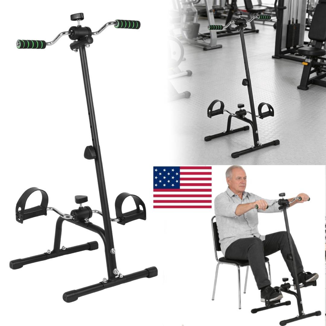 Pedal Exerciser Bike Hand Arm Leg and Knee Peddler Adjustable Fitness Equipme...
