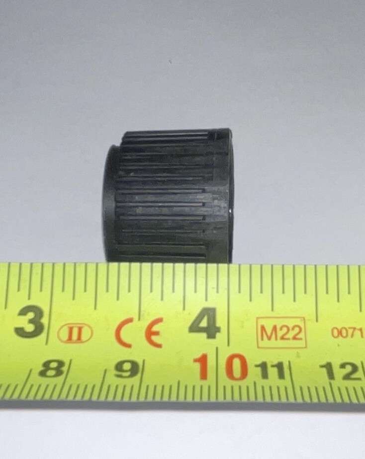 Knob, 1" diameter, 0.25" shaft, set screws