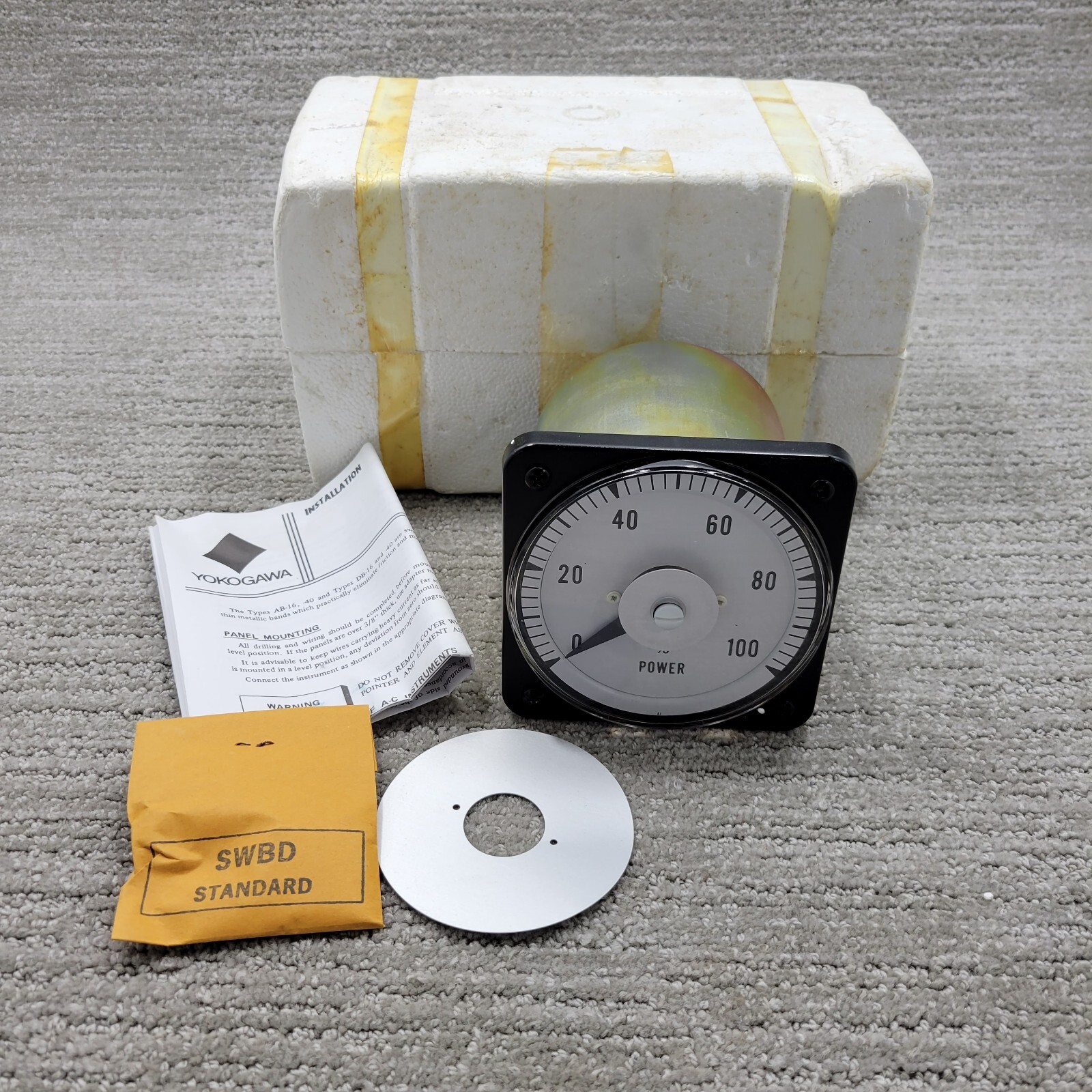 NEW Yokogawa DB-40 % Power Meter 0-100% YE/DB-40 0-1MA DC 024937/09 086579
