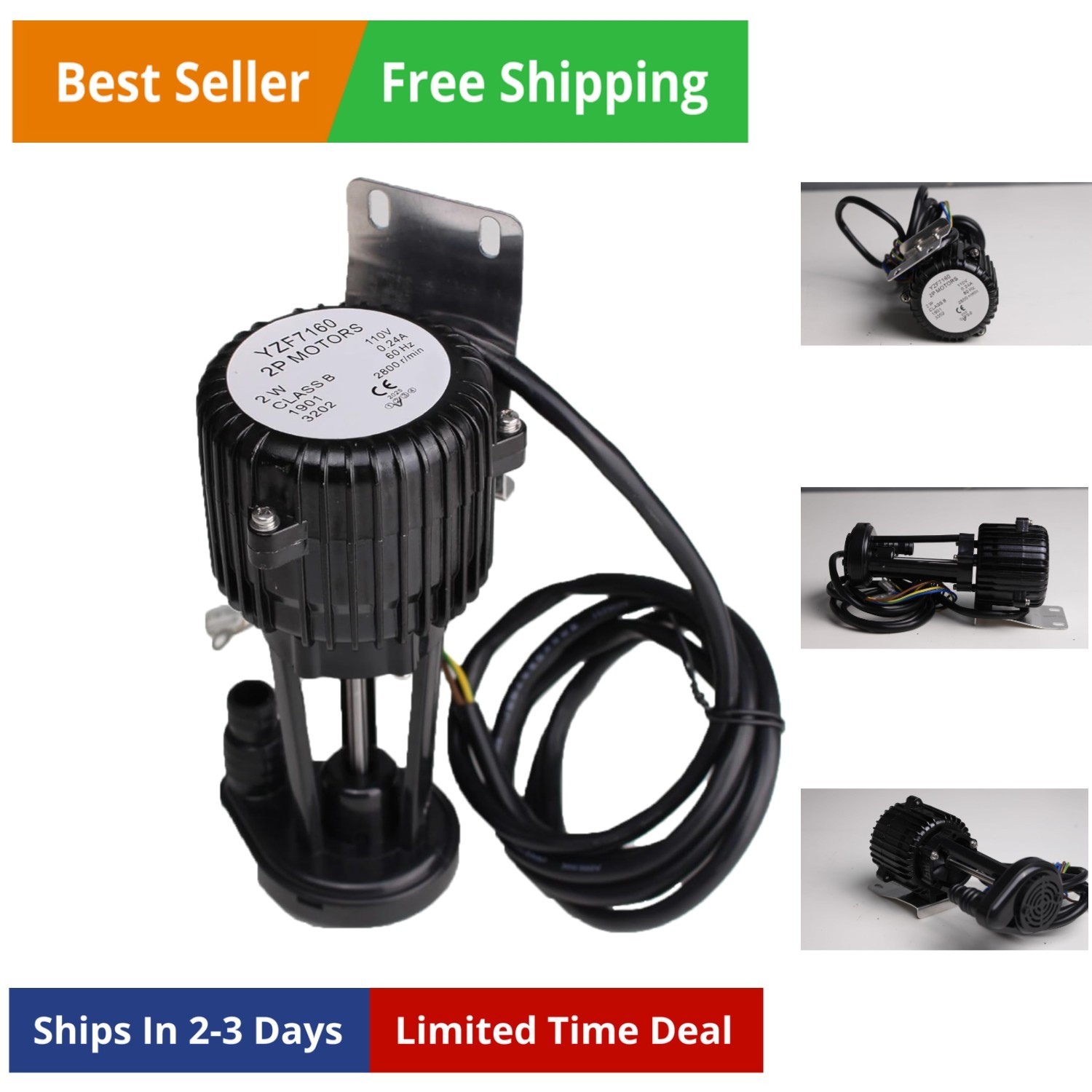 Commercial Ice Maker Machine Water Pump - Compatible with Scotsman, Hoshizaki...