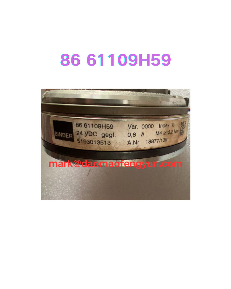 86 61109H59 Used electric motor brake test OK, fast shipping, DHL/FEDEX/UPS