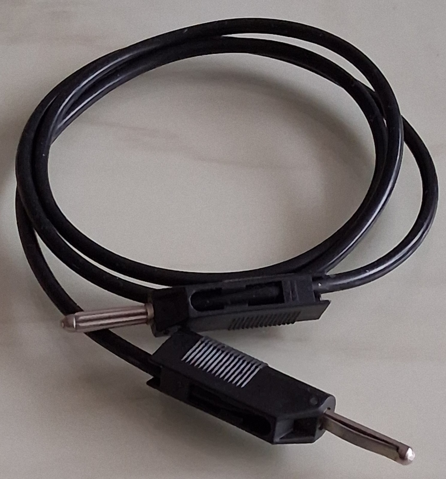 Hirschmann Test Lead for Multimeter DMM Black L91cm Stranded Banana Plug 4mm