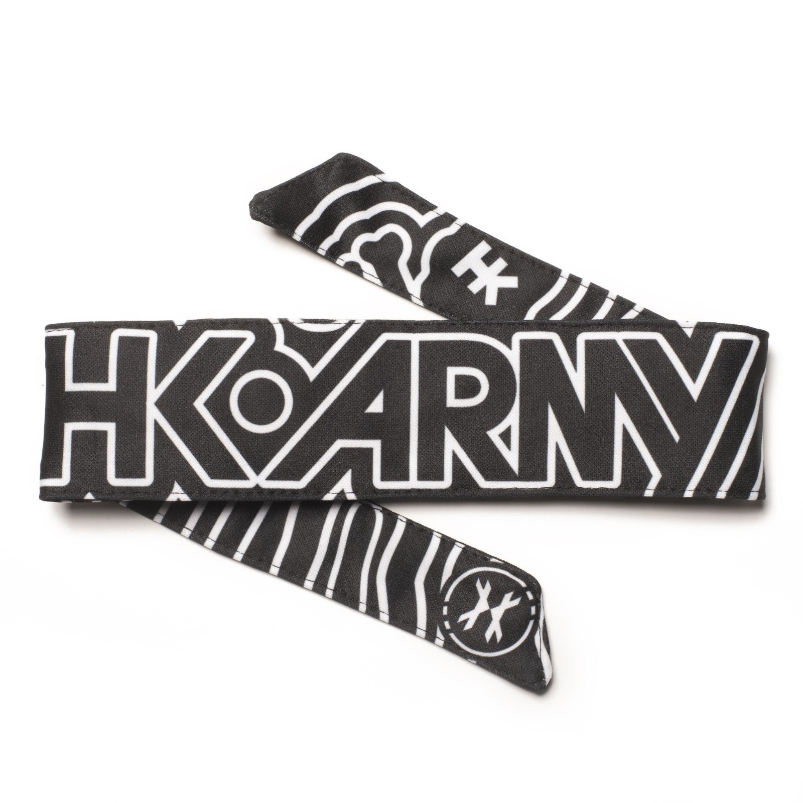HK Army Headband Paintball Protective Padded Headband Tie NEW Pulse Black