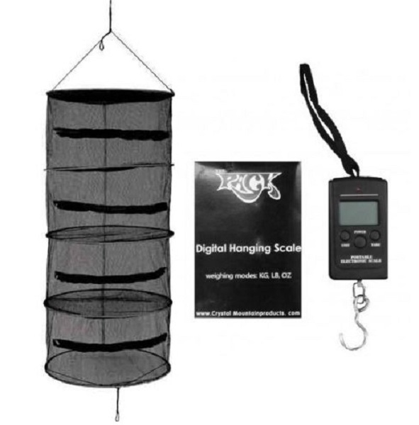 The Rack Collapsible Drying System W/ Hanging Scale Combo SAVE $$ W/ BAY HYDRO