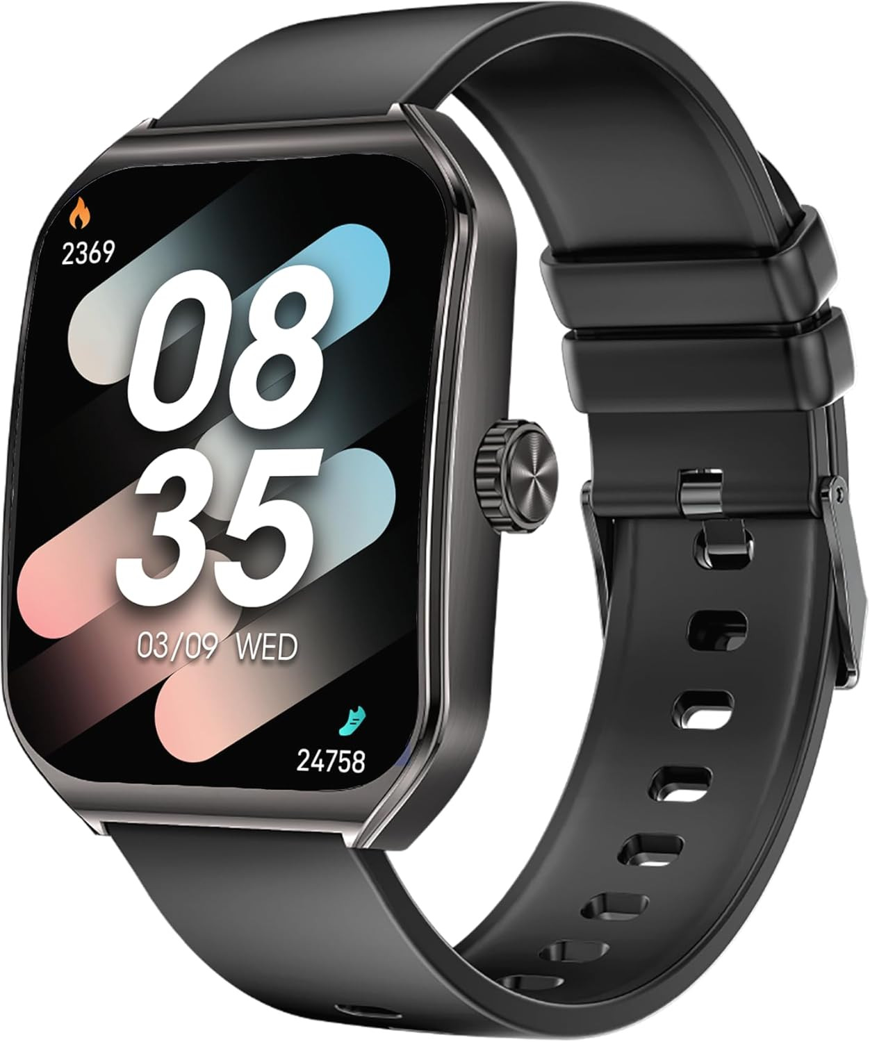 Smart Watches for Men Women, 1.83" HD Display with 3D Curved Glass, Metal Fitnes