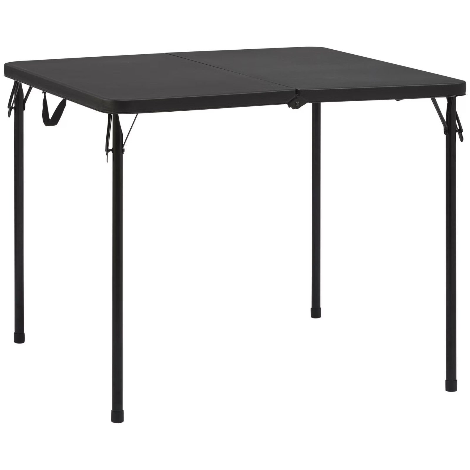 Mainstays 34" Square Centerfold Folding Card Table Black 34" W x 34" D x 28.03"H