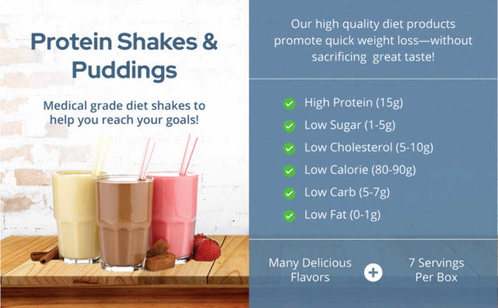 ProtiWise Weight Loss Protein Shake | Meal Replacement | 7ct | Dark Chocolate