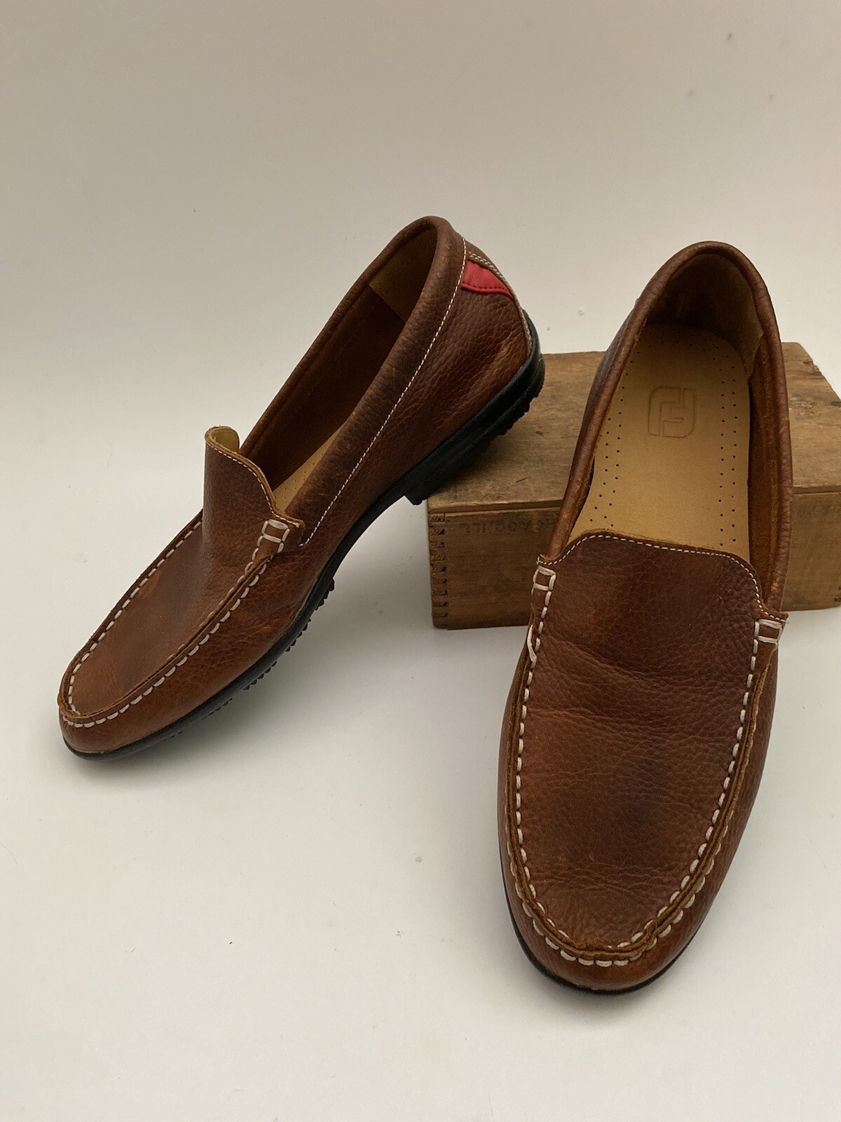 FOOTJOY Golf Moccasins 79013 Leather Men’s 9