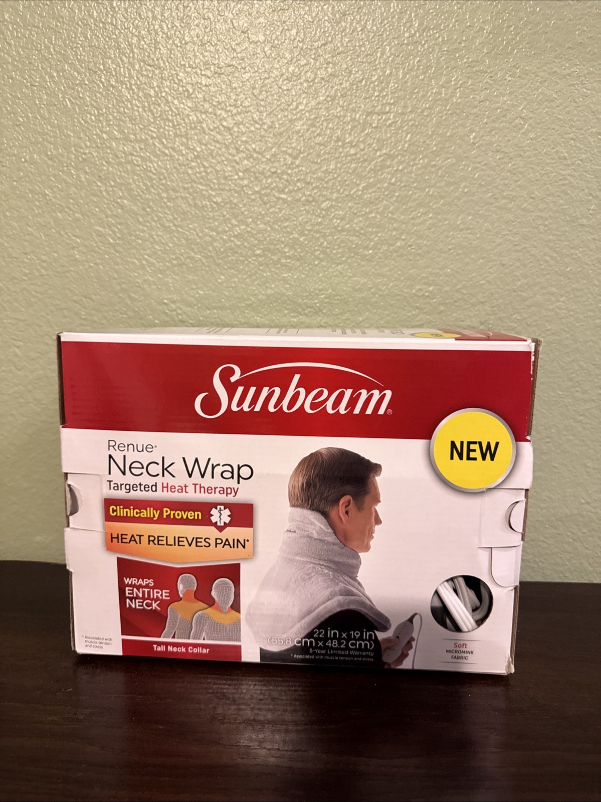 Sunbeam Renue Neck Wrap Targeted Heat Therapy
