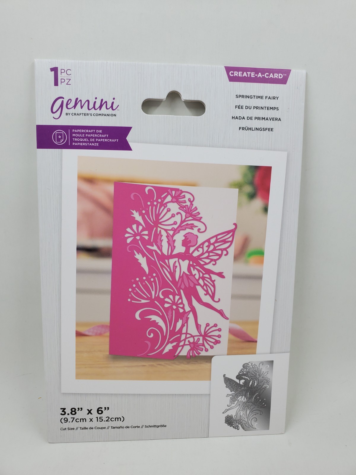 CC3 Crafters Companion  Create A Card Springtime Fairy die New