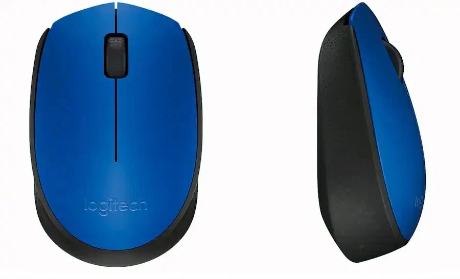 Logitech - M170 Wireless Compact Optical Ambidextrous Mouse - Blue (910-004800)