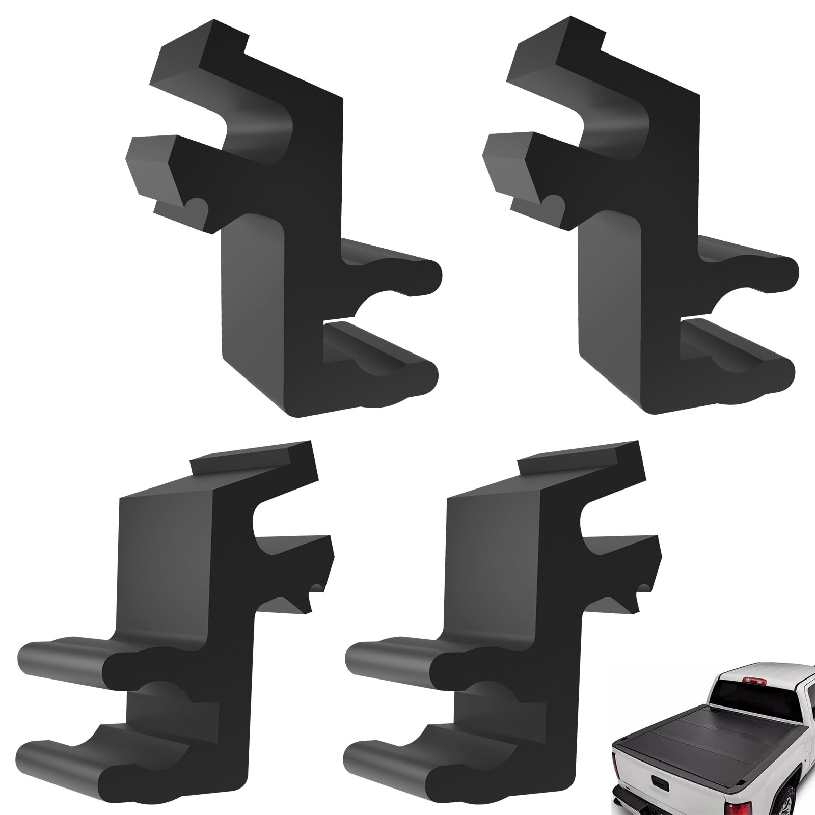 4 Pcs Upgraded Prop Rod Clips Set Fit for Undercover Tonneau Prop Rod, Truck ...