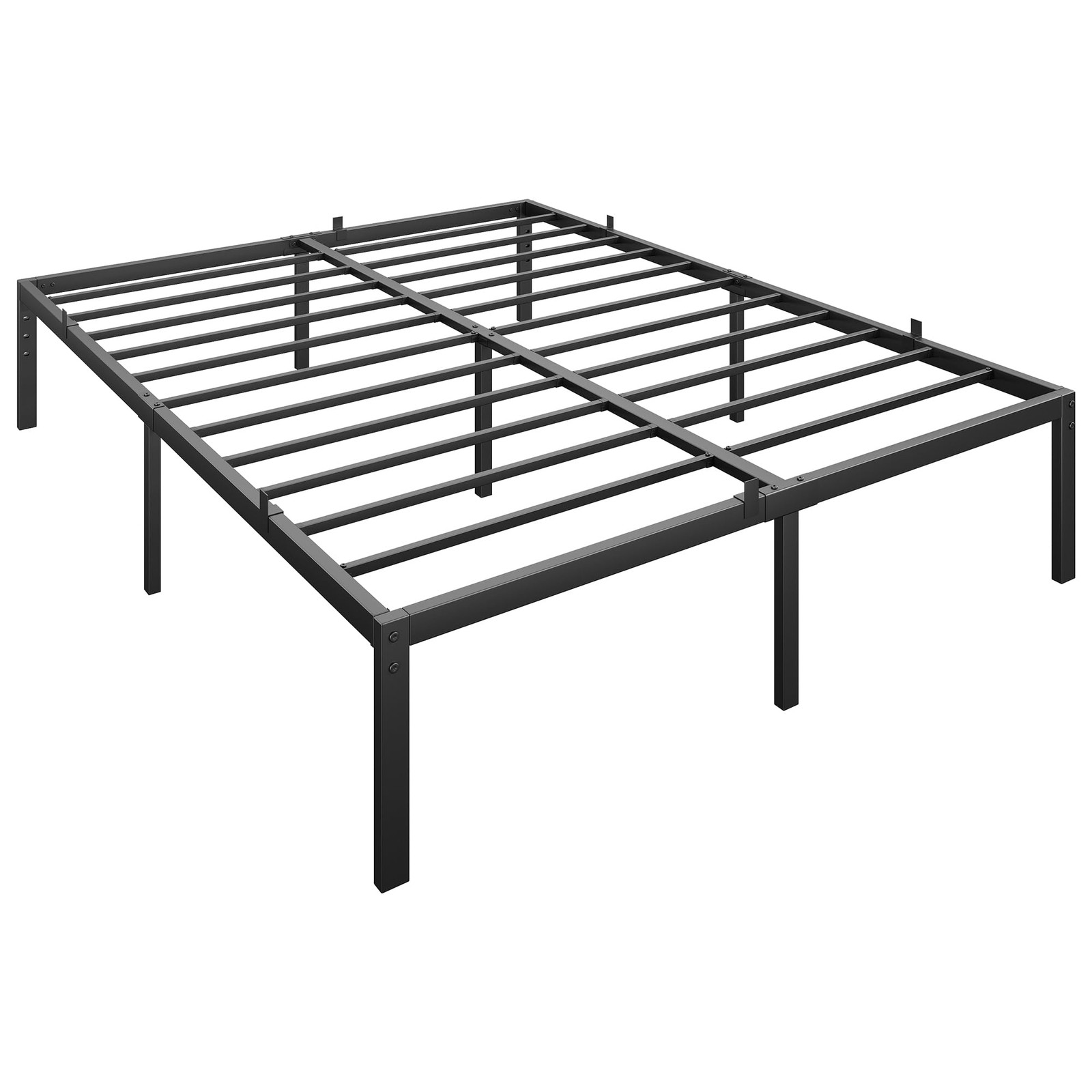 14 Inch Queen Size Bed Frame with Storage, Metal Platform Queen Bed Frame, No...