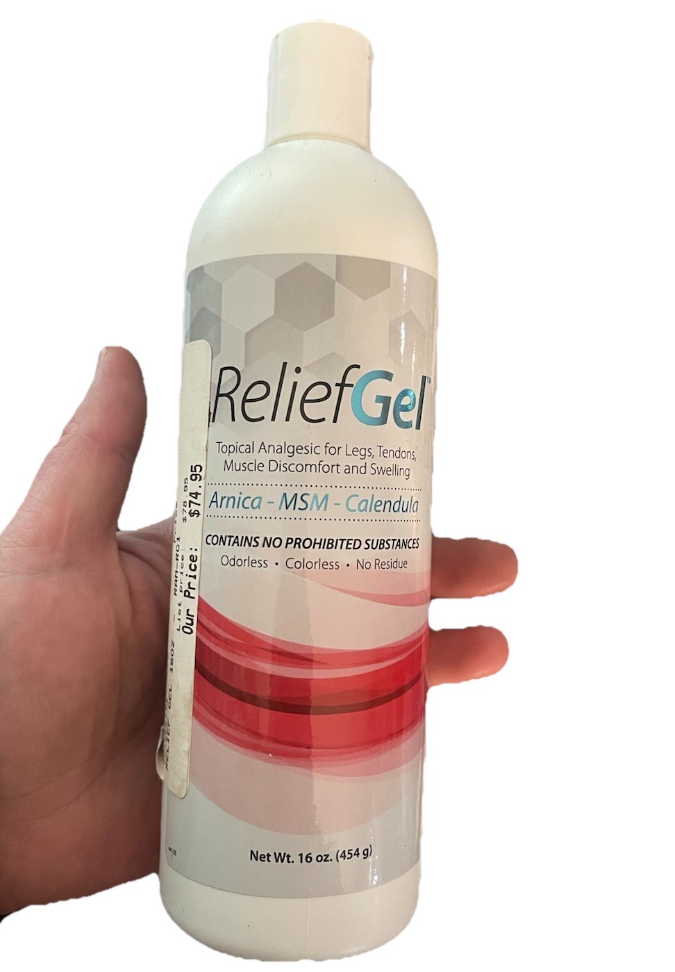 ReliefGel Ramard  Arnica MSM Calendula Liniment Gel Horse Muscle, Joint Exp 3/25