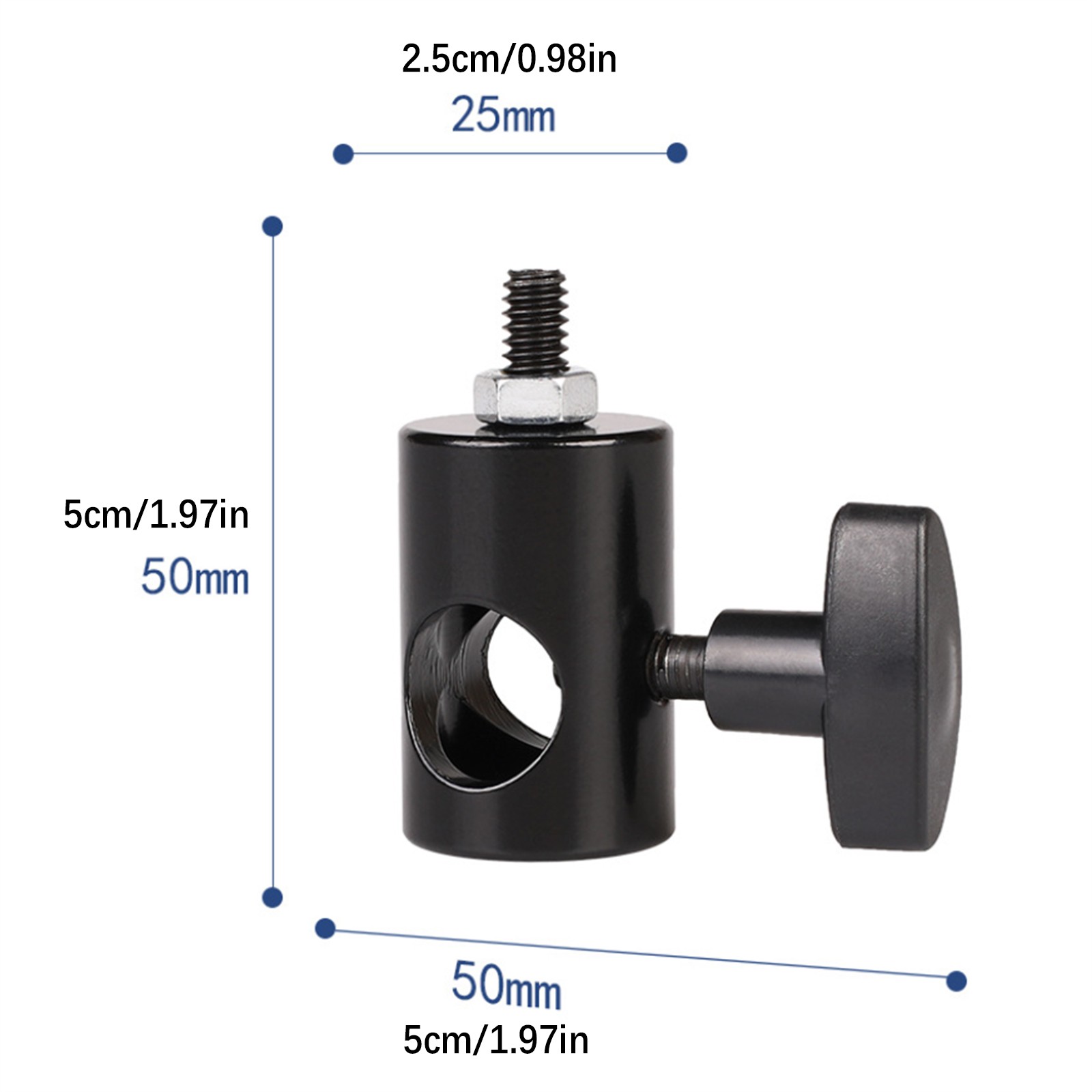 SLR Camera Photography Support Flash Tripod Mounting Bracket 1/4" Screw Adapter