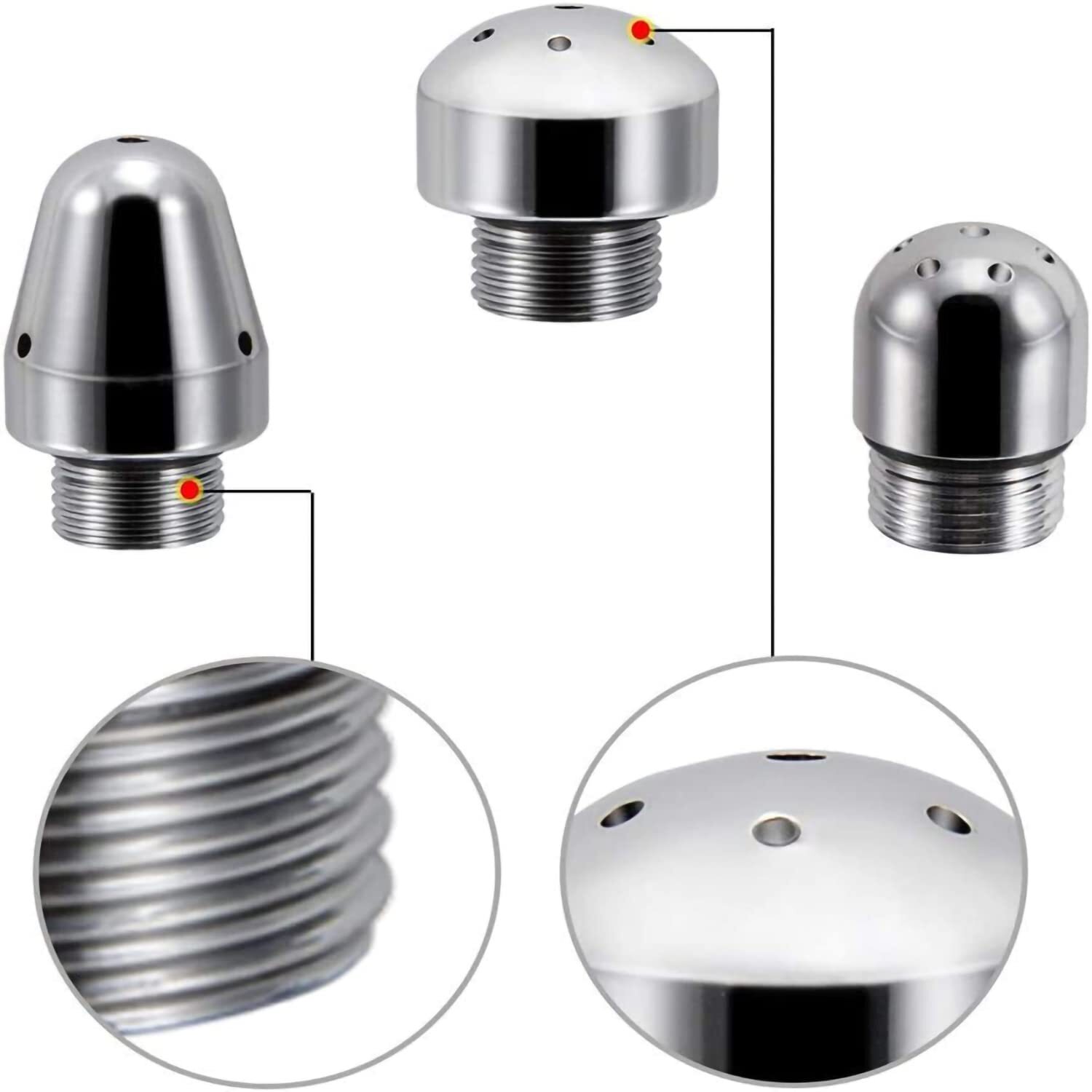 3-Head Shower Douche Cleansing System with Hose and Regulator