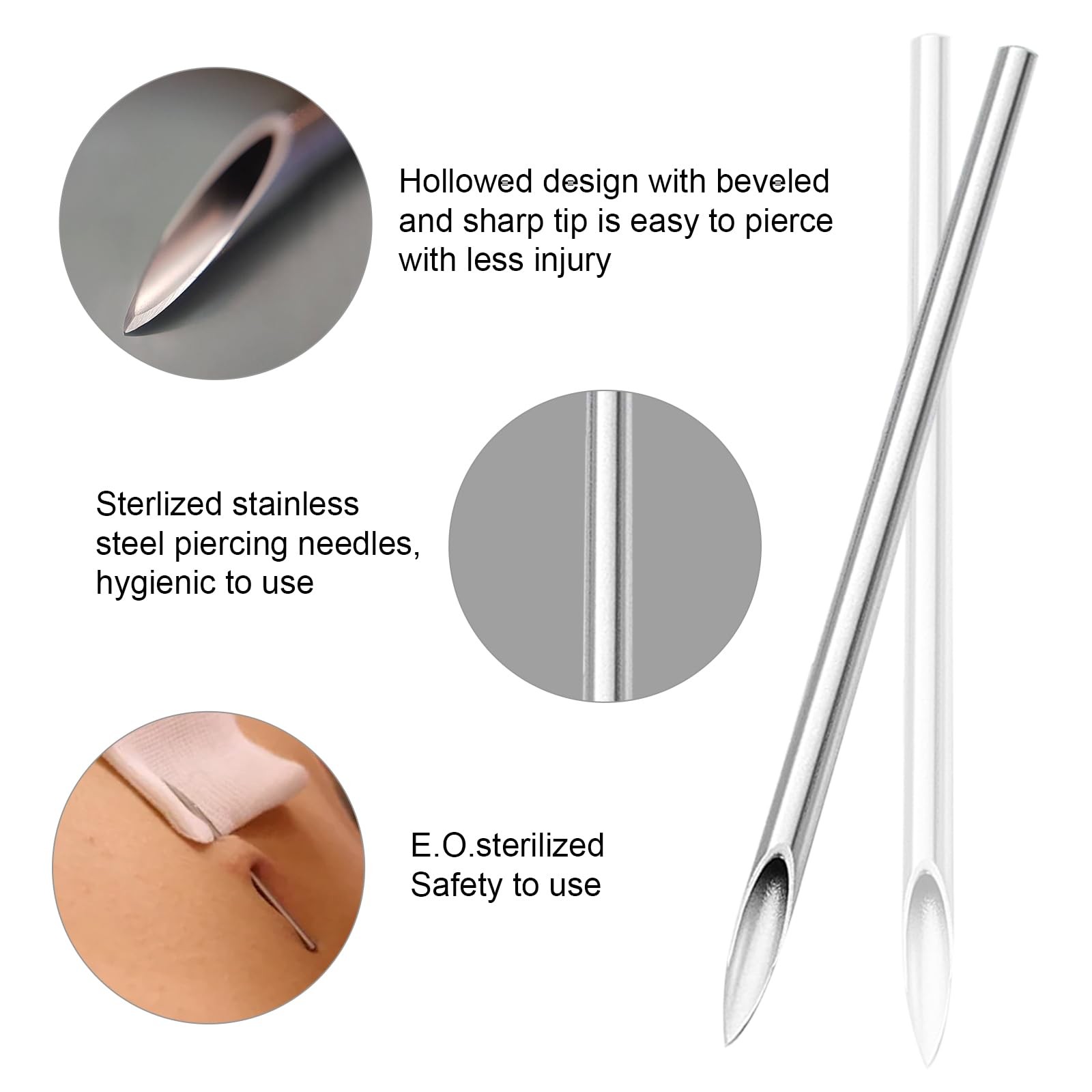 Belly Piercing Kit 13Pcs Belly Button Piercing Kit Includes 2Pcs 14G Belly Bu...