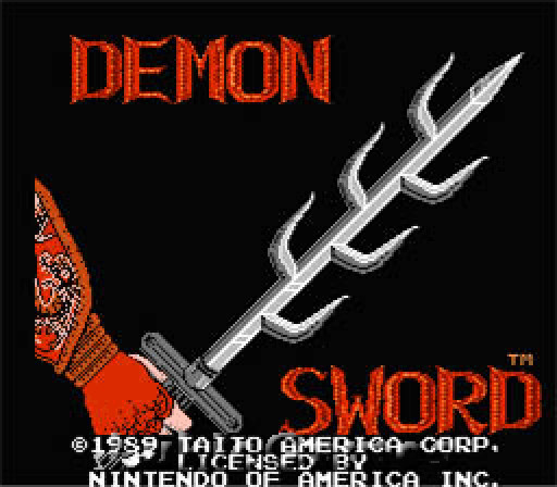 Demon Sword - Classic Fun NES Nintendo Game