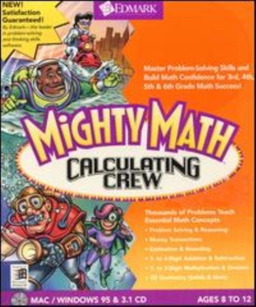 Mighty Math Calculating Crew PC MAC CD learn adding triangles money angles game!