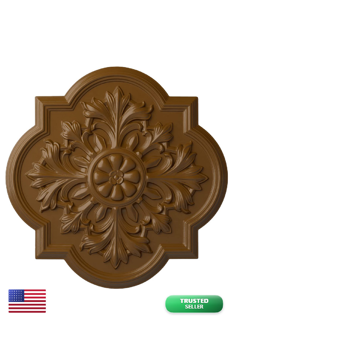 Ekena Millwork Cm20Bostf Bonetti Ceiling Medallion Smokey Topaz