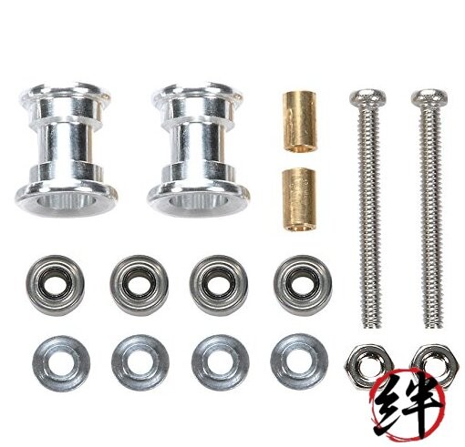 Genuine tamiya mini4wd 95380 Double Alu. Rollers 9-8mm
