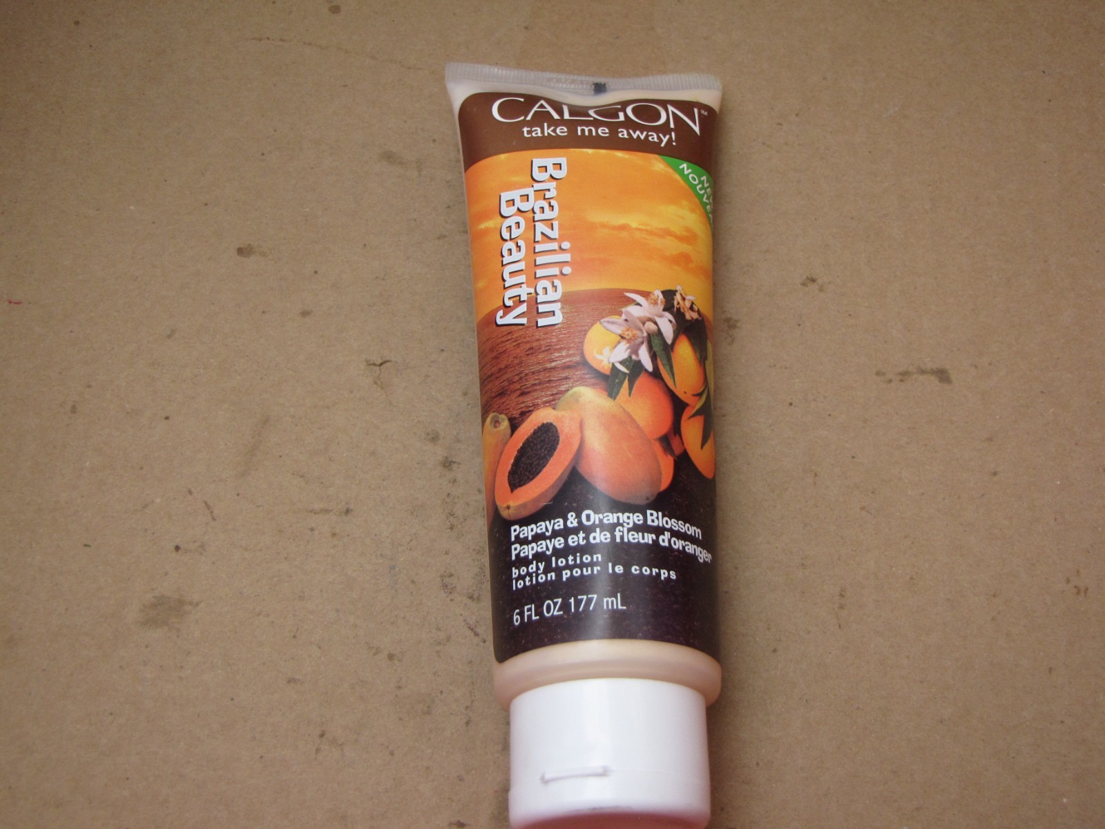 1 NEW CALGON BRAZILIAN BEAUTY PAPAYA & ORANGE BLOSSOM 6 OZ RARE HTF