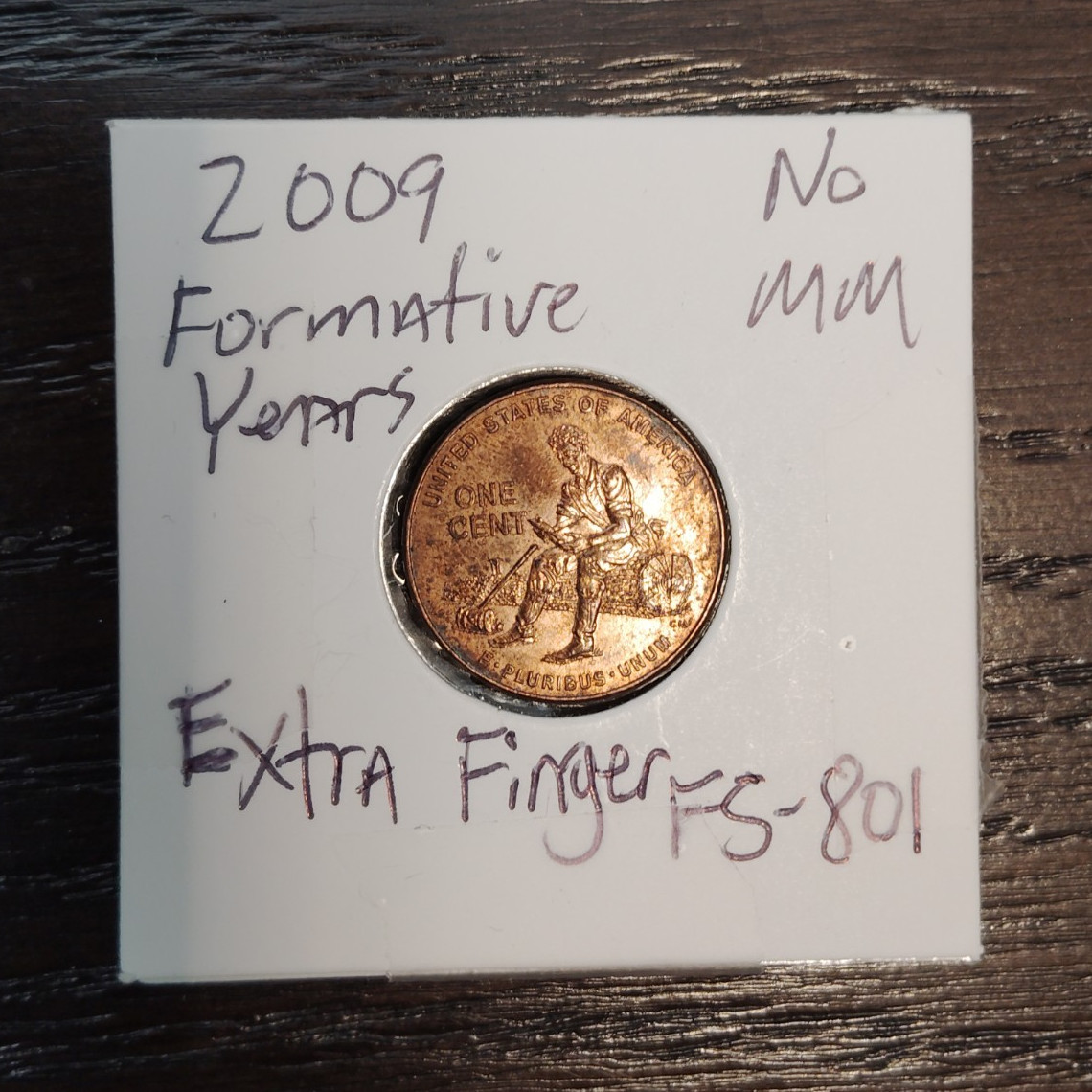 2009 Bicentennial Formative Years w/Extra Finger ERROR FS-801💥 FREE Shipping💥