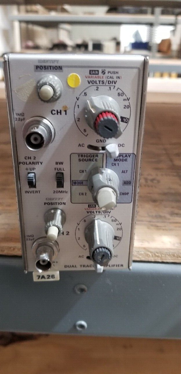 Tektronix 7A26 Dual Trace Amplifier Plug In Unit #17