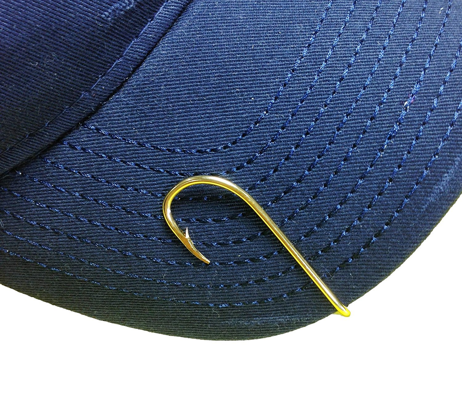 EAGLE CLAW GOLD HAT HOOK Fish Hook Hat Clip /Baseball Cap Pin NEW! #155A
