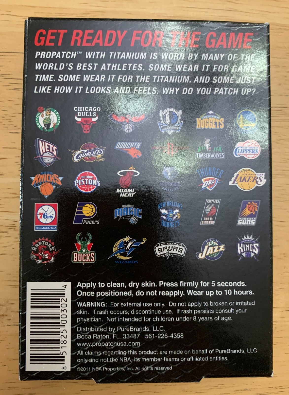 PROPATCH with Titanium - Black 10 Adhesive Sport Patches - 4 boxes